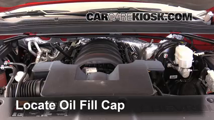 2015 Chevrolet Tahoe LT 5.3L V8 FlexFuel Aceite Agregar aceite